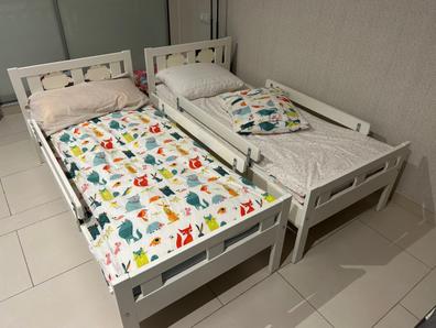 Barrera de Seguridad Cama niño Barandilla de Cama bebés Protectores con  Altura Ajustable de 5 Orificios para Camas de niños Camas 180 cm Gris