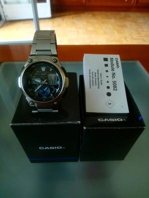 Casio Correa para reloj para AL-190WD-1AV, Acero inoxidable