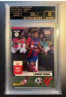 Carte Panini Lamine Yamal 108 Bis - FC Barcelona - Saison 2023/24 - SIGNÉE