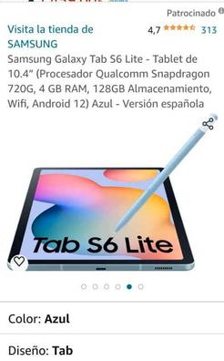 Tablet Samsung TAB S6 LITE RAM 4GB Almacenamiento 128GB 10.4