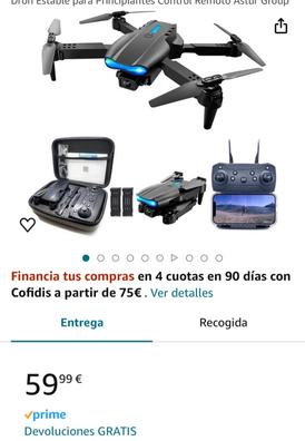 GoolRC Mini dron S89 para niños, dron plegable WiFi FPV con cámara 4K HD  para adultos, cuadricóptero RC con giro 3D, modo sin cabeza, retención de