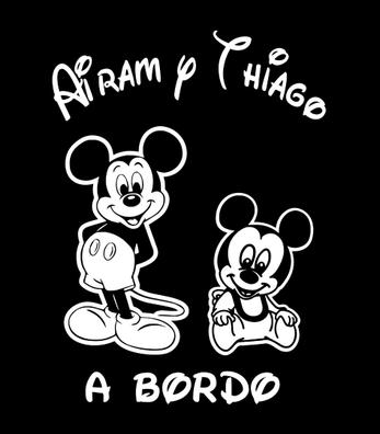 Bebé a Bordo Minnie Mouse - Personalizado