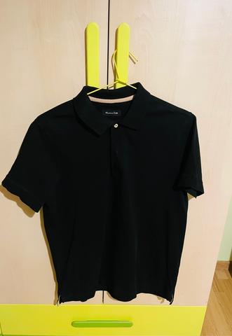 Milanuncios polo negro Massimo Dutti talla M