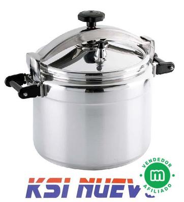 Tefal Olla a Presión de 7.5 L de Acero Inoxidable, Color Gris/Rojo :  : Hogar y cocina