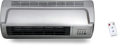 Calefactor de Pared Calentador de Baño para Colgar 10 - 49 °C 1000 /2000 W