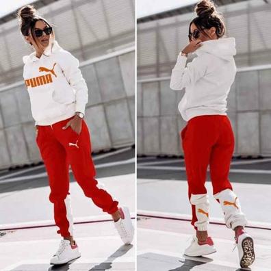 Puma pantalón de chándal Core en Rojo