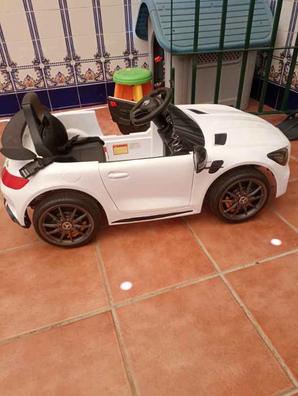 HOMCOM Coche Eléctrico SUV para Niños de 3-6 Años Coche de Batería 12V con  2 Motores Mando a Distancia Faros Bocina Bluetooth Música USB y Apertura de