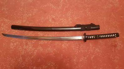 Katana japonesa de hoja de palisandro, espadas de Catana reales listas para  entrenar, hechas a mano, Full Tang Iron Tsuba Samurai