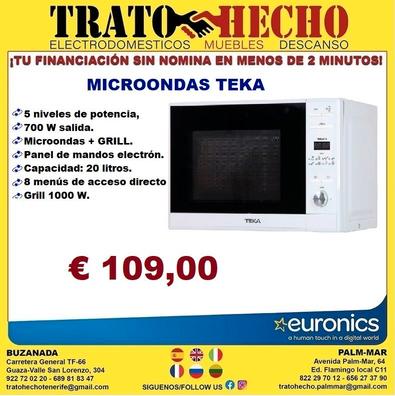 Teka 40590471 - Microondas con Grill MWE 225G 20L Blanco · Comprar  ELECTRODOMÉSTICOS BARATOS en