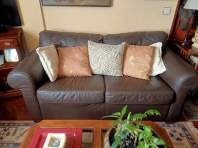 Sofa piel Muebles de segunda mano baratos en A Coruña | Milanuncios