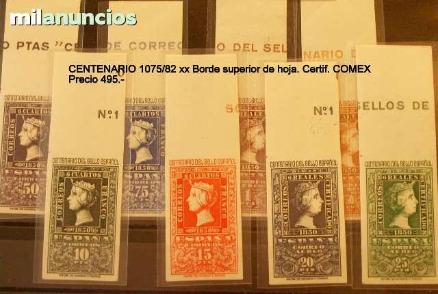 Milanuncios - Centenario del sello. 1950. certif.