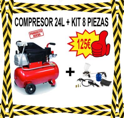Compresor De Aire Stanley 2hp 24 L Pintar Inflar +kit Regalo
