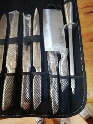 Batería de Acero Inoxidable de Grado Quirúrgico de 5 piezas, incluye 2  cuchillos de cerámica negra de regalo