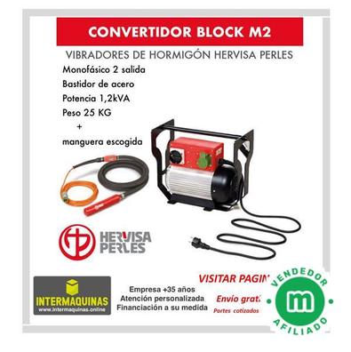 Motor eléctrico monof. vibrador hormigón Hervisa Perles CMP + Aguja AM 42 •  Intermaquinas
