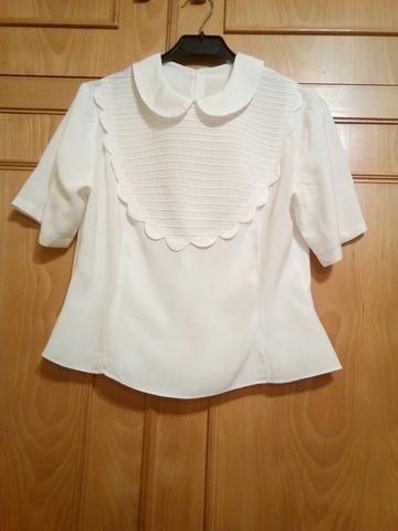 Blusa blanca online vintage