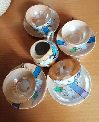 Juegos Tazas Te Porcelana Inglesa Juego De Tazas De Café Porcelana  200ml，Conjuntos De Taza Y Platillo,3 Piezas (1 Tazas + 1 Placas + 1 Cucharas