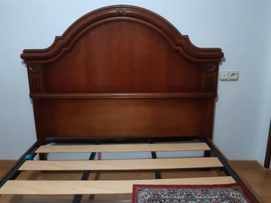 Milanuncios - Cama cabecero y cajones 135x190 madera