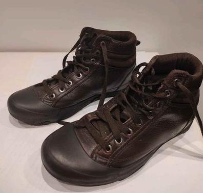 Botas de invierno para hombre en piel engrasada marrón oscuro con forro  thinsulate