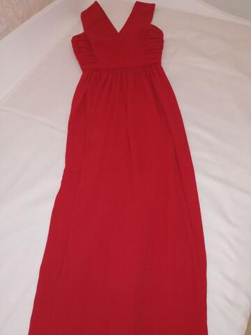 Vestido rojo best sale largo mango