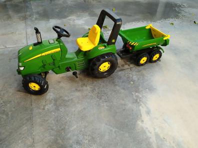 Tractor eléctrico infantil de granjero con remolque desmontable