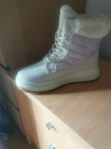 Milanuncios - Bota invierno beige forro pelaje