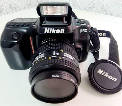 Nikon f50 silver body de segunda mano | Milanuncios