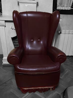 Sillon orejero piel de segunda mano Milanuncios