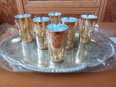 Juego de té dorado marroquí hecho a mano Tetera hecha a mano