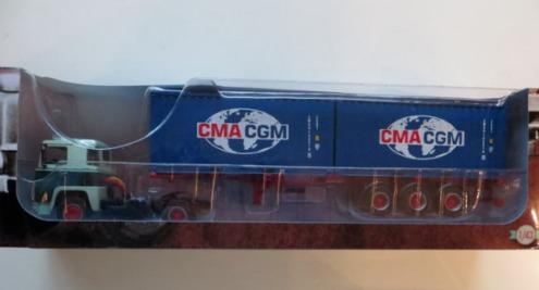 SCANIA LBT 141 1:43 Cma Cgm Containers Camion