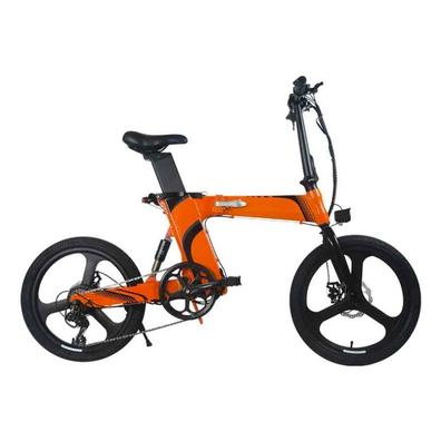 Bicicleta eléctrica para adultos, bicicleta eléctrica plegable de 14  pulgadas, 350 W, 36 V, 6 AH, batería con amortiguador de golpes, bicicleta