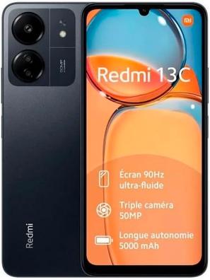 Funda para teléfono Xiaomi Redmi 13C (6.74 pulgadas), protector de pantalla  para Xiaomi Redmi 13C [paquete de 5], carcasa negra para Xiaomi Redmi 13C