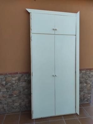 Armario ropero puertas abatibles acabado blanco 204 cm(alto)135 cm(ancho)52  cm(largo)