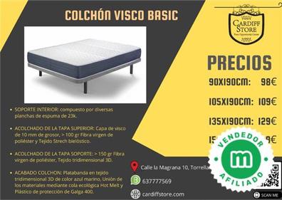 PROTECTOR DE COLCHÓN TRANSPIRABLE VIVE BASIC Tamaño colchón 90X190/200