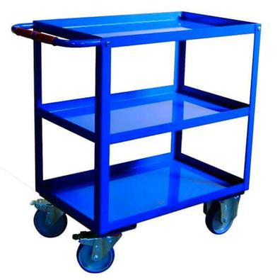 Carrito de plástico con ruedas con cerradura, carrito de restaurante  resistente, carrito de servicio para/hogar/oficina/almacén/cocina/taller,  390