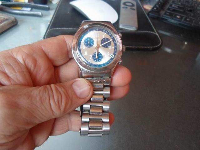 Milanuncios Reloj de acero y cronometro Swatch