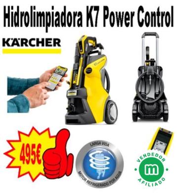 Karcher K7 Premium Smart Control Home - Hidrolimpiadora de alta presión.  Conexión Bluetooth App, 180 bar, 600