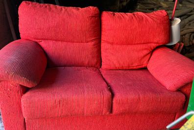 Fundas sofas 3 y 2 plazas ajustables rosa Sofás, sillones y sillas de  segunda mano baratos
