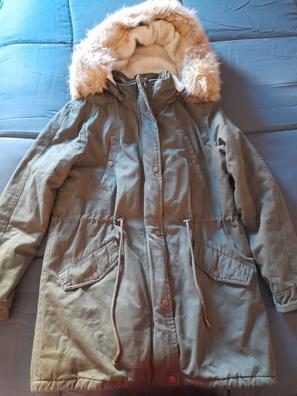 Chaqueta corta de pelo sintético con capucha para mujer, ropa de abrigo  cálida de manga larga, chaqueta de forro polar con capucha (caqui, XXXXL)