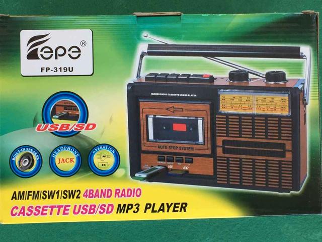 Radio Cassette con luz y sonido