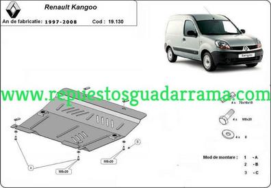 Baca portaequipajes de aluminio negro compatible con Renault Kangoo I  1997-2008 : : Coche y moto