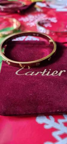 Milanuncios pulsera cartier de acero dorada 18 mujer