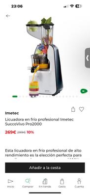 Extractor de zumos de frutas y verduras de segunda mano Milanuncios