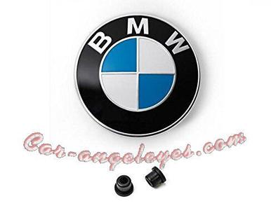 Logotipo, emblema, emblema capó delantero, quinta puerta trasera BMW 82 mm,  azul 51148132375