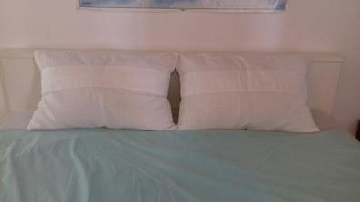 Comvi Almohadas de color azul marino con rellenos incluidos (2 almohadas +  2 fundas de almohada) almohadas decorativas, rellenos y fundas, almohadas