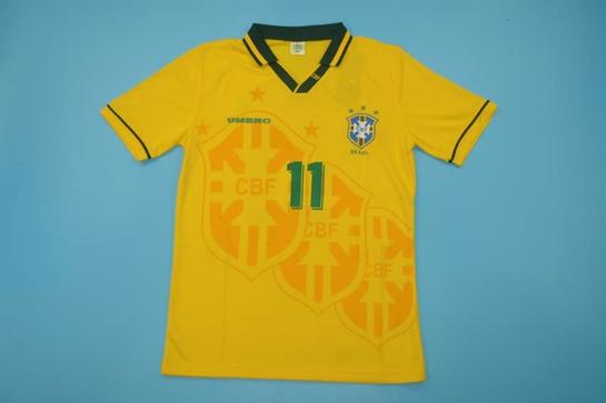 BRASIL FRANCE Coupe De Monde 94 T-shirt Yellow XL