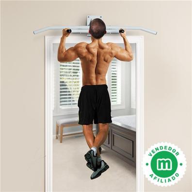 Barras de dominadas para montar en la pared, barra horizontal de acero con  asas ajustables, barra de entrenamiento de núcleo de brazo de gimnasio en