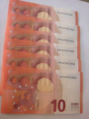 Billete de 10 euros con error de corte Billetes de colección y ssegunda  mano
