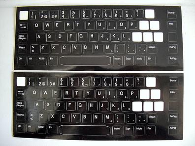 Sticker letras Adhesivas Para teclado en español