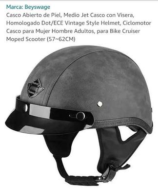 CRUIZER Casco Moto Scooter Homologado ECE Doble Visera Cascos Jet Hombre/ Mujer