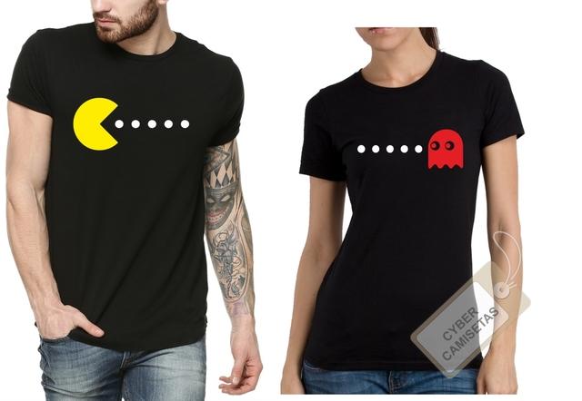 - Camisetas Pareja Pacman
